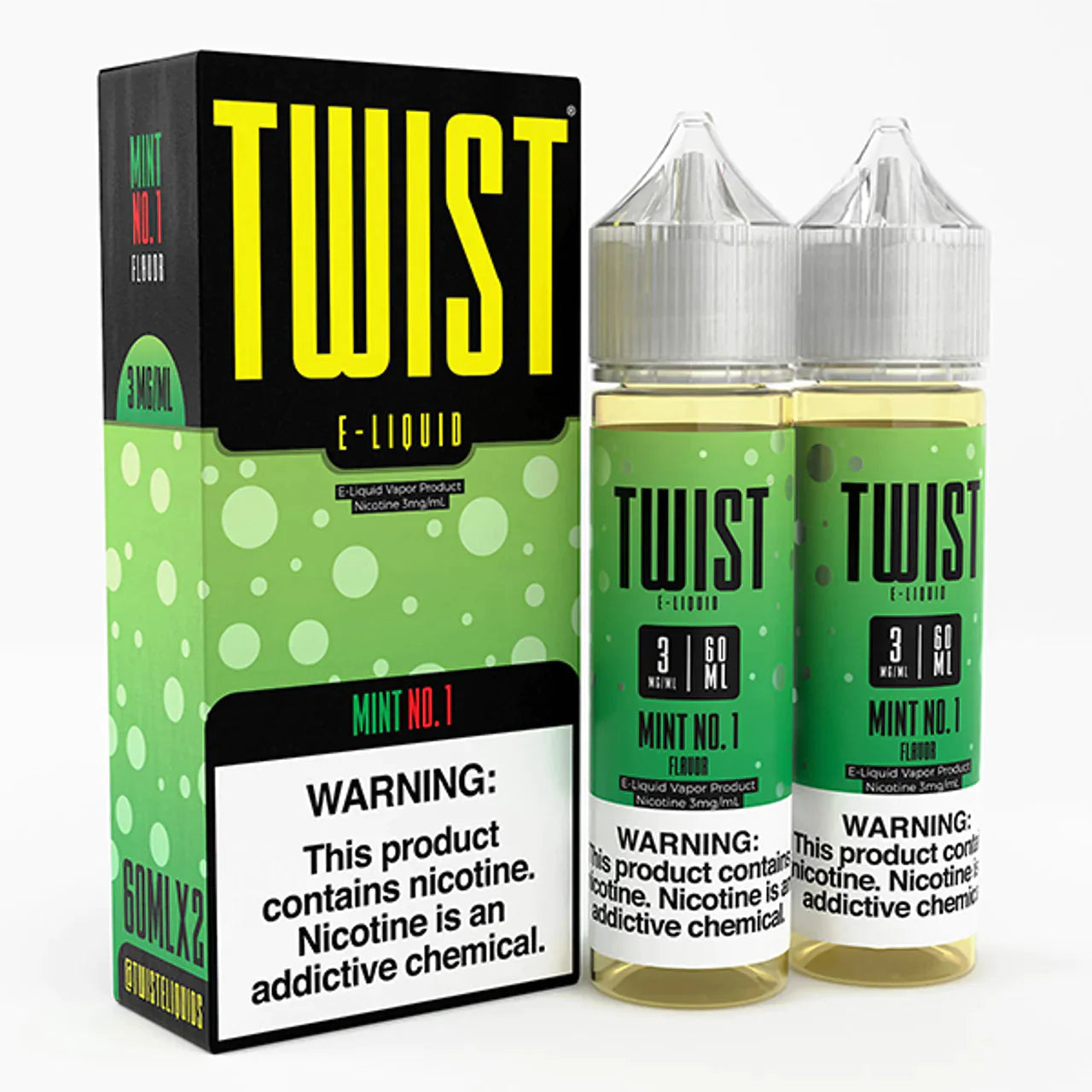 Twist Freebase - MINT NO 1 3MG E-JUICE 60ML - E-Juice